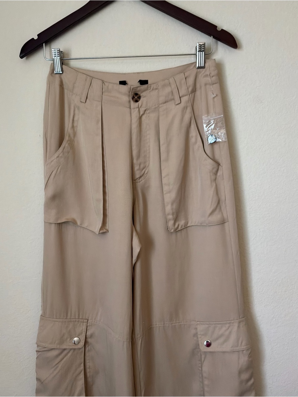 Forever 21 Wide-Leg High Rise Cargo Trousers | New without Tags - Picture 4 of 7